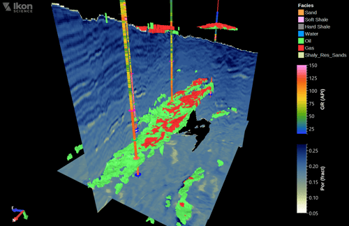Reservoir Characterization Results Exported to Engineering Grid